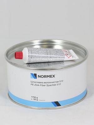 Шпатлевка Normex PE 512 со стекловолокном 1,8кг фото в интернет магазине Новакрас.ру
